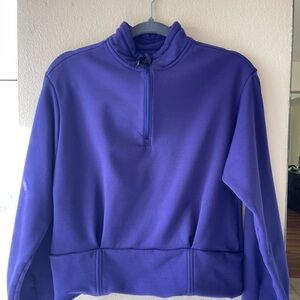 Athleta Purple Quarter-Zip Pullover